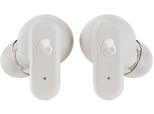 Charger l&#39;image dans la galerie, Deux écouteurs Skullcandy blancs avec un point bleu, sur fond blanc.
