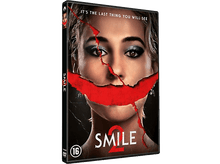 Charger l'image dans la galerie, Pochette du DVD Smile 2. Femme avec une barre rouge sur le visage, maquillage des yeux.
