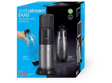 Charger l&#39;image dans la galerie, Machine à eau pétillante SodaStream DUO bleue et noire dans une boîte.
