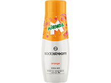 Charger l&#39;image dans la galerie, Une grande bouteille Mirinda orange avec mélange de soda à l&#39;orange. La bouteille est sur un fond blanc.
