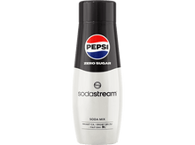 Charger l&#39;image dans la galerie, Pepsi Zero Sugar dans une bouteille SodaStream. La bouteille est noire et blanche avec le logo Pepsi Zero Sugar.
