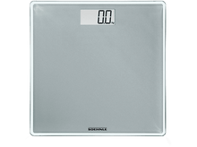 Charger l&#39;image dans la galerie, Balance de salle de bain numérique avec surface grise, affichant &#39;0.0 kg&#39; sur fond noir.
