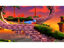 Charger l&#39;image dans la galerie, Sonic le Hérisson courant sur une plateforme dans un cadre de jeu vidéo coloré.
