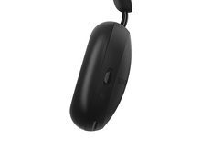 Charger l&#39;image dans la galerie, Gros plan sur un casque noir. L&#39;écouteur droit avec un bouton est montré.
