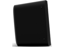 Charger l&#39;image dans la galerie, Enceinte Sonos noire et rectangulaire, vue latérale, avec un seul bouton et une petite lumière.
