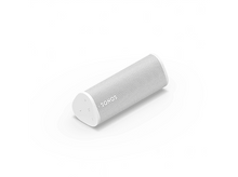 Charger l&#39;image dans la galerie, Un haut-parleur cylindrique blanc avec une surface perforée et le logo Sonos.
