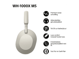 SONY Casque audio sans fil Argenté (WH1000XM5S.CE7)