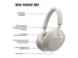 SONY Casque audio sans fil Argenté (WH1000XM5S.CE7)