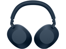 Charger l&#39;image dans la galerie, Vue de face du casque Sony bleu foncé. Le casque est centré sur fond blanc.
