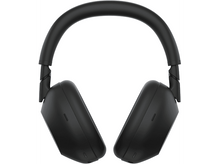 Charger l&#39;image dans la galerie, Casque noir avec un bandeau et des oreillettes, sur fond blanc.
