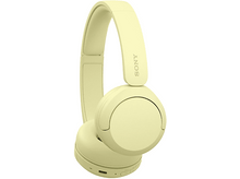 Charger l&#39;image dans la galerie, Casque Sony jaune avec serre-tête et écouteurs.
