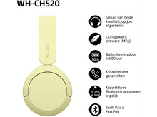 Charger l&#39;image dans la galerie, Une paire d&#39;écouteurs jaunes sur fond blanc. Comprend un son de haute qualité et 50 heures d&#39;autonomie.
