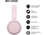 SONY Casque sans fil True Wireless Rose (WH-CH520)