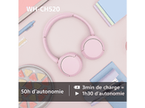 SONY Casque sans fil True Wireless Rose (WH-CH520)