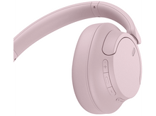 Charger l&#39;image dans la galerie, Écouteurs sans fil roses. Vue latérale des écouteurs sur fond blanc.
