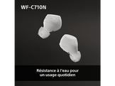 SONY Écouteurs sans fil Blanc (WF-C710N)