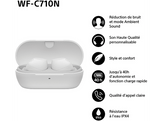 SONY Écouteurs sans fil Blanc (WF-C710N)