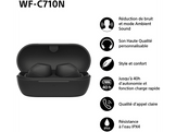 SONY Écouteurs sans fil Noir (WF-C710N)