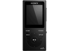 Charger l&#39;image dans la galerie, Un lecteur MP3 Sony Walkman noir avec des boutons pour accueil, retour, marche/arrêt et option.
