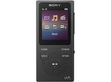 Charger l&#39;image dans la galerie, Lecteur MP3 Sony noir avec écran couleur. Affiche les options de musique.
