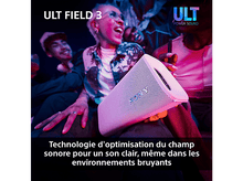 Charger l&#39;image dans la galerie, Haut-parleur rose tenu par une personne. Le texte en haut dit &#39;ULT FIELD 3&#39;. Texte en bas.
