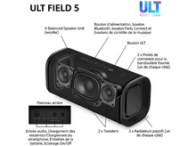 Charger l&#39;image dans la galerie, Schéma du haut-parleur avec des composants étiquetés et des légendes en français. X Balanced Speaker inclus.

