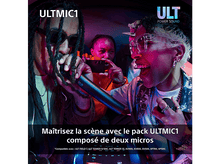 Charger l&#39;image dans la galerie, Trois personnes, deux portant des lunettes de soleil, une tenant un micro. Le fond a un logo.
