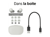 SONY WF-1000XM5 Argenté – Écouteurs sans fil avec réduction de bruit Oreillettes sans fil Argenté