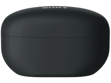 Charger l&#39;image dans la galerie, Étui de chargement d&#39;écouteurs noir. Logo Sony en haut.
