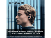 SONY WF-1000XM6 - Écouteurs sans fil avec réduction de bruit - Argent platiné