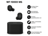 SONY WF-1000XM6 - Écouteurs sans fil avec réduction de bruit - Noir