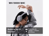 SONY WH-1000XM4C - Casque sans fil avec Anti-bruit - Argenté