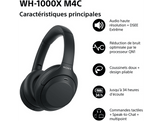 SONY WH-1000XM4C - Casque sans fil avec Anti-bruit - Noir