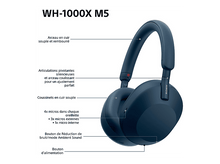 Charger l&#39;image dans la galerie, SONY WH-1000XM5 - Casque audio sans fil avec Noise Cancelling Bleu
