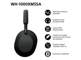 SONY WH-1000XM5SA – Casque audio sans fil avec réduction de bruit – Soft Case Edition - Noir