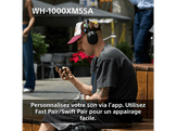 SONY WH-1000XM5SA – Casque audio sans fil avec réduction de bruit – Soft Case Edition - Noir