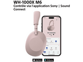 SONY WH-1000XM6 – Casque sans fil à réduction de bruit Sand Pink