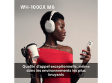SONY WH-1000XM6 – Casque sans fil à réduction de bruit Sand Pink