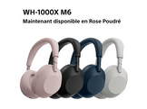 SONY WH-1000XM6 – Casque sans fil à réduction de bruit Sand Pink