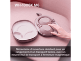 SONY WH-1000XM6 – Casque sans fil à réduction de bruit Sand Pink