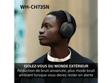 SONY WH-CH735N - Casque sans fil avec réduction de bruit - Bleu