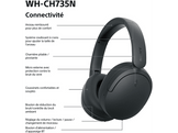 SONY WH-CH735N - Casque sans fil avec réduction de bruit - Noir