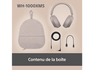 SONY WH1000XM5 - Casque audio sans fil avec réduction de bruit Smoky Pink