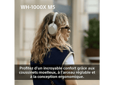 SONY WH1000XM5 Smoky Over-ear Casque sans fil avec Noise cancelling Rose