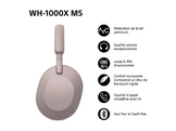 SONY WH1000XM5 Smoky Over-ear Casque sans fil avec Noise cancelling Rose