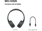 SONY WHCH535 On-ear Casque sans fil Black