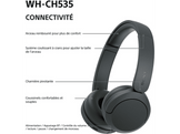 SONY WHCH535 On-ear Casque sans fil Black