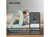 SONY WHCH535 On-ear Casque sans fil Blue