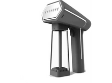 Charger l&#39;image dans la galerie, Vapeur de vêtements portable, design gris et transparent.
