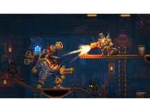 Charger l'image dans la galerie, Scène de bataille steampunk animée. Robots combattant dans un environnement industriel détaillé.
